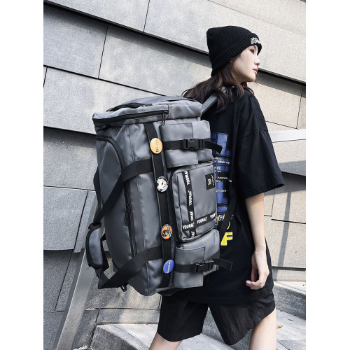 短途旅行包大容量女運動後後背包旅遊行李包男防水手提包牛津布健身包