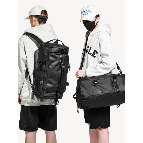 雙肩包男後後背包戶外騎行多功能旅行出差旅遊健身包大容量運動登山包