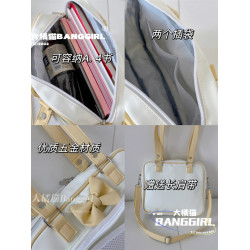 日系暗黑風Lolita可愛少女手提包包痛包 jk製服包PU通勤單肩包女