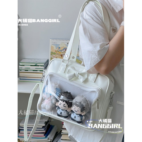 日系暗黑風Lolita可愛少女手提包包痛包 jk製服包PU通勤單肩包女