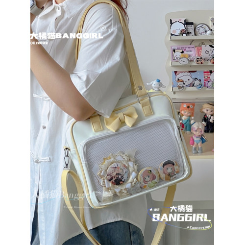 日系暗黑風Lolita可愛少女手提包包痛包 jk製服包PU通勤單肩包女