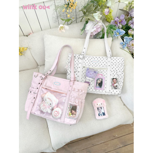 winkouv小食量追星演唱會暗格痛包斜後後背包大容量藏燈牌托特包娃包