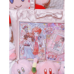 Baachoo原創斜背大食量痛層日常緞面通勤蝴蝶結托特大食量痛包