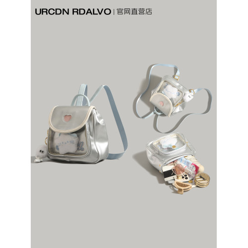 UR二次元小食量吧唧痛包2025新款少女心ins迷你書包小型雙肩後後背包