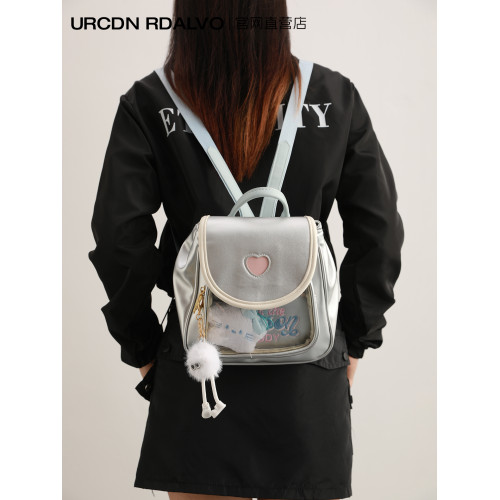 UR二次元小食量吧唧痛包2025新款少女心ins迷你書包小型雙肩後後背包