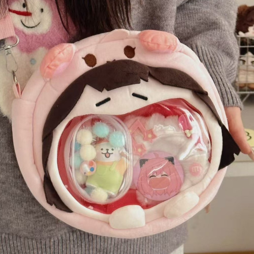 時光代理人陸光痛包喬苓程小時斜後後背包雙肩後後背包可愛玩偶少女書包女