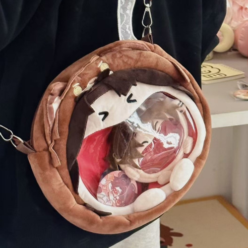 時光代理人陸光痛包喬苓程小時斜後後背包雙肩後後背包可愛玩偶少女書包女