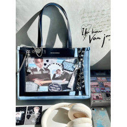 香蕉家原創設計捕夢畫廊雙面痛小卡鏈大食量痛包單肩斜背手提包秋