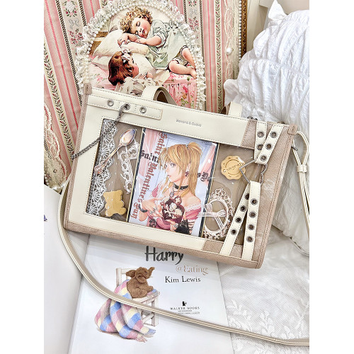 香蕉家原創設計捕夢畫廊雙面痛小卡鏈大食量痛包單肩斜背手提包秋