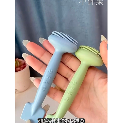 設計這個的人我要給100個贊 矽膠雙頭面膜刷洗臉清潔刷泥膜塗抹刷 設計這個的人我要給100個贊 矽膠雙頭面膜刷洗臉清潔刷泥膜塗抹刷