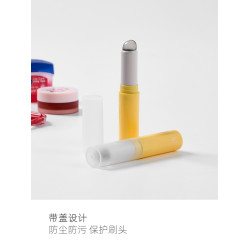 星兜矽膠脣刷小號帶蓋子口紅暈染刷腮紅膏刷遮瑕刷免洗短柄化妝刷