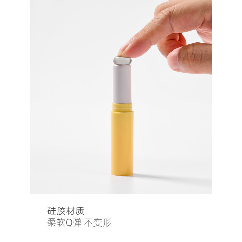 星兜矽膠脣刷小號帶蓋子口紅暈染刷腮紅膏刷遮瑕刷免洗短柄化妝刷