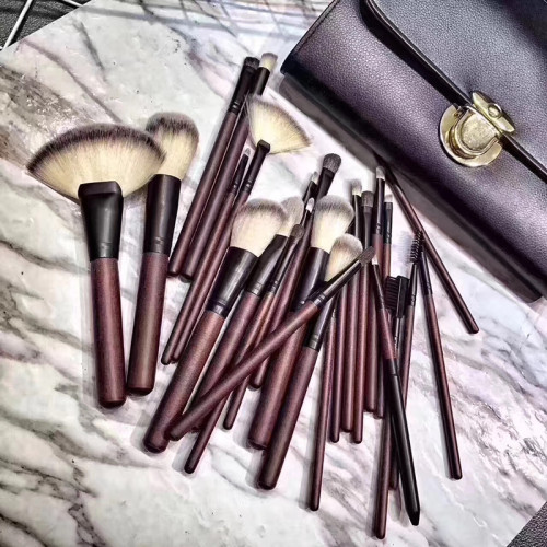 26支化妝刷套裝動物毛全套刷子專業化妝師專用高級真毛超軟毛套刷