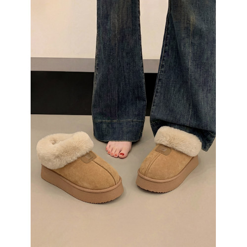 雪地靴女2026新款冬季加絨加厚外穿保暖皮毛一體厚底全包跟棉鞋子 雪地靴女2026新款冬季加絨加厚外穿保暖皮毛一體厚底全包跟棉鞋子