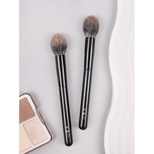 小胖丁K46火苗點彩腮紅刷蓬松侷部高光刷柔軟滄州動物毛化妝刷子