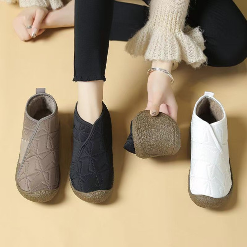 雪地靴女2026冬季新款加絨加厚防滑媽媽鞋棉中老年一腳蹬保暖棉靴 雪地靴女2026冬季新款加絨加厚防滑媽媽鞋棉中老年一腳蹬保暖棉靴