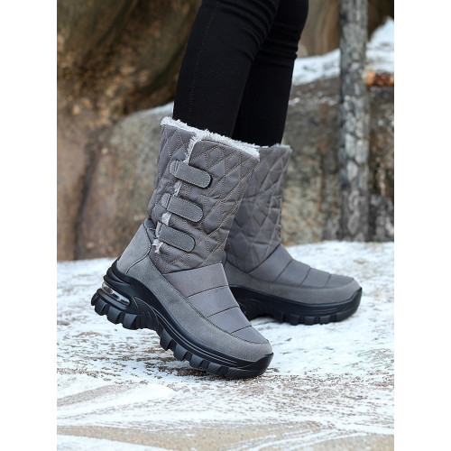 東北休閒戶外雪地靴女款冬季新款防水保暖棉鞋加絨加厚高筒防滑鞋 東北休閒戶外雪地靴女款冬季新款防水保暖棉鞋加絨加厚高筒防滑鞋