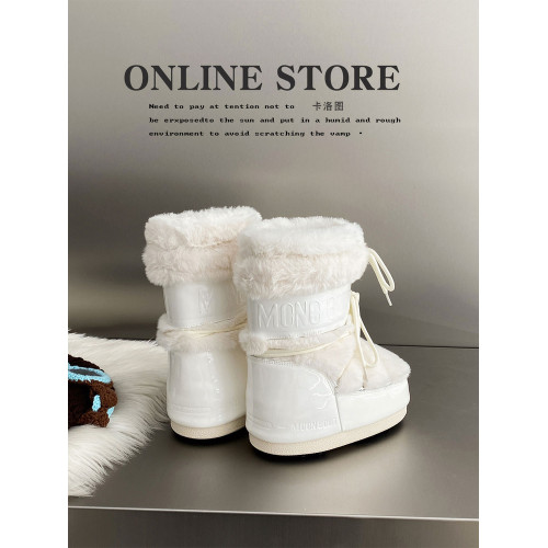 真皮內增高雪地靴女厚底月亮靴冬季新款防滑毛毛靴加絨加厚中筒靴 真皮內增高雪地靴女厚底月亮靴冬季新款防滑毛毛靴加絨加厚中筒靴