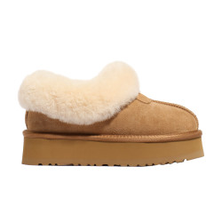 【升級版】輕真皮厚底雪地靴女冬新款皮毛一體加絨毛毛半拖鞋棉鞋