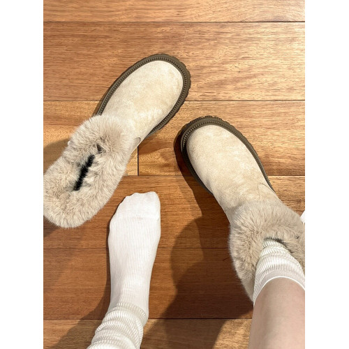 零下40度加絨漠河雪地靴女2026新款厚底東北棉鞋大碼馬丁靴41一43 零下40度加絨漠河雪地靴女2026新款厚底東北棉鞋大碼馬丁靴41一43