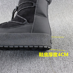 160歐元冬季厚底雪地靴女加絨抗寒保暖防滑時尚戶外靴中筒防潑水