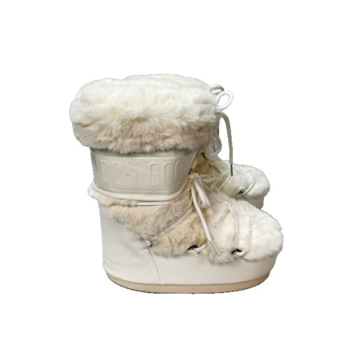 6cm小個子增高毛毛靴女防滑厚底冬季白色雪地靴加絨加厚東北棉靴