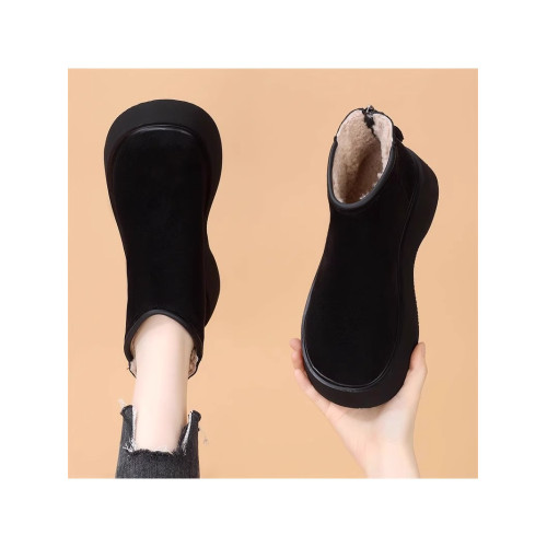 品牌撤櫃真皮厚底雪地靴女2026冬季新款小個子棉靴防滑加厚棉鞋子 品牌撤櫃真皮厚底雪地靴女2026冬季新款小個子棉靴防滑加厚棉鞋子