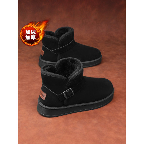 雪地靴女款冬季加絨東北大棉鞋2026新款防滑厚底保暖加厚灰色女鞋