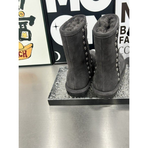 雪地靴女2025冬季新款復古時尚平底加絨防滑保暖中筒機車麵包棉靴