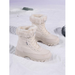 戶外雪地靴女新款冬季加絨加厚零下防寒厚底防水防滑東北棉鞋雪鞋