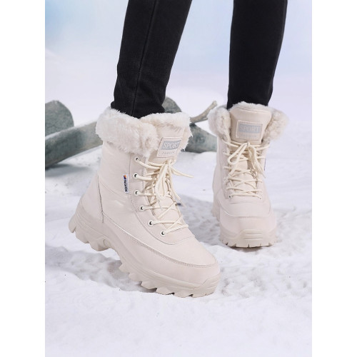 戶外雪地靴女新款冬季加絨加厚零下防寒厚底防水防滑東北棉鞋雪鞋