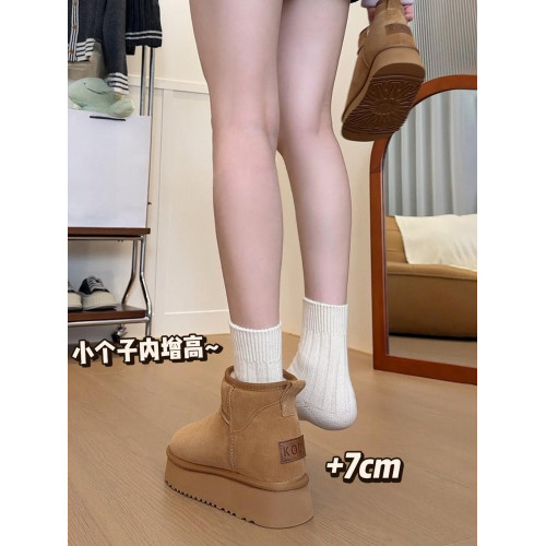 真皮厚底內增高毛毛雪地靴女冬季皮毛一體短靴加絨加厚小個子棉鞋 真皮厚底內增高毛毛雪地靴女冬季皮毛一體短靴加絨加厚小個子棉鞋