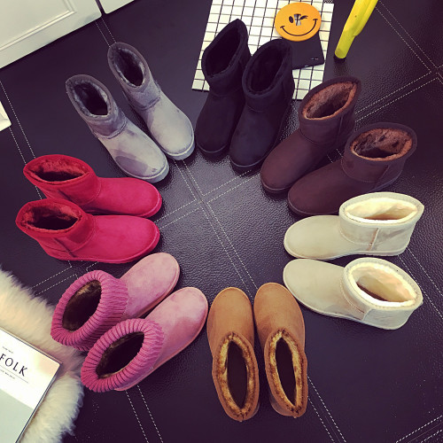 秋冬季磨砂中高筒長筒加絨長靴平跟平底雪地女靴子經典大碼41棉鞋 秋冬季磨砂中高筒長筒加絨長靴平跟平底雪地女靴子經典大碼41棉鞋