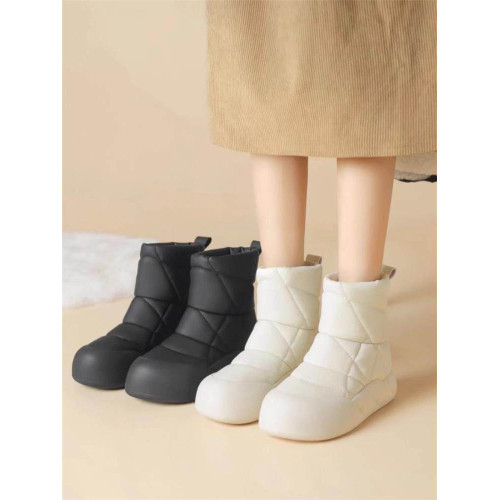 雪地棉女2026新款麵包冬季百搭加絨加厚短靴防水防滑東北棉鞋