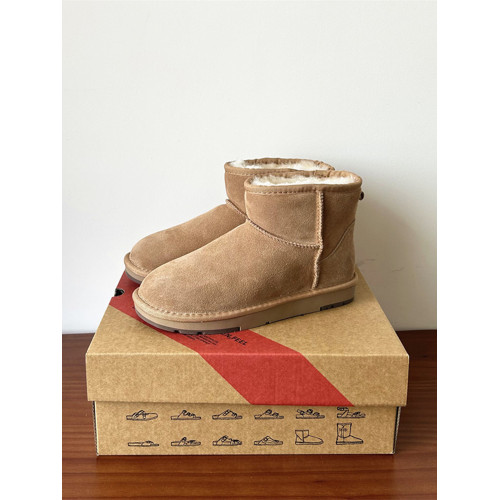 河南桑坡丁大叔羊皮毛一體真皮羊毛經典款雪地靴女冬季短筒大棉鞋