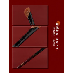 竹鳳堂化妝刷J108鐮刀鼻影刷斜頭高光修容刷指腹隂影刷滄州竹風堂