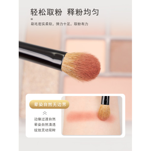 小胖丁3支羊毛眼影刷套裝三件套動物毛暈染鋪色刷細節臥蠶化妝刷