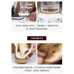 加絨加厚皮毛一體雪地靴女款冬季2025新款周冬雨同款桑坡村棉鞋女