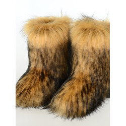 毛毛靴子2025新款冬女毛絨外穿大碼雪地靴毛茸茸短靴鞋子