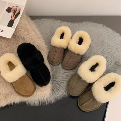 厚底雪地靴皮毛一體真羊毛2026新款冬外穿保暖千頌伊加厚毛毛棉鞋