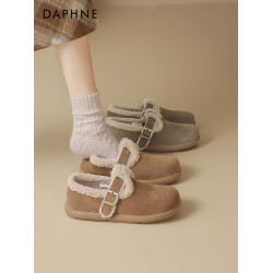 達芙妮勃肯鞋雪地靴女款2026新款鞋子女鞋冬季靴子棉鞋厚底毛毛鞋