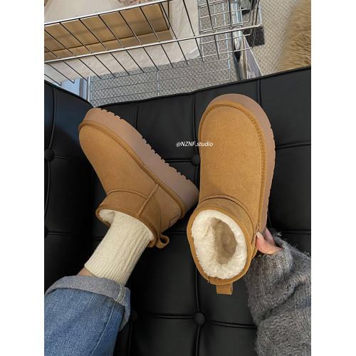 皮毛一體保暖厚底雪地靴女款冬季加絨加厚2025新款一腳蹬東北棉鞋 皮毛一體保暖厚底雪地靴女款冬季加絨加厚2025新款一腳蹬東北棉鞋