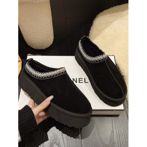 大棉鞋女冬外穿加絨加厚2026冬季新款包頭雪地靴半拖鞋女厚底棉拖