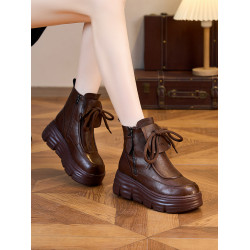 雪地靴女款冬季2026新款加絨加厚防滑棉鞋百搭爆款真皮厚底增高鞋