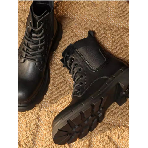 Grace gift【79元特價秋冬雪地靴子馬丁靴加厚保暖長靴年終撿漏】