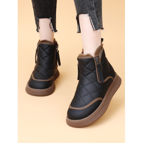 雪地靴女款冬季棉靴加絨加厚短筒棉鞋2025新款防滑保暖女鞋大碼41