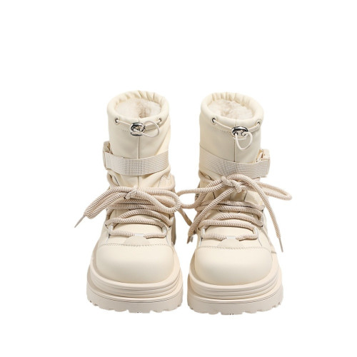 東北抗寒零下40度大棉鞋防水防滑馬丁短厚底雪地靴女冬季加絨加厚 東北抗寒零下40度大棉鞋防水防滑馬丁短厚底雪地靴女冬季加絨加厚