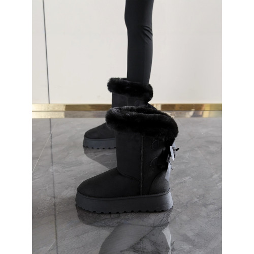 哈爾濱厚底雪地靴女冬季加絨中高筒女靴子加厚保暖防寒東北大棉鞋