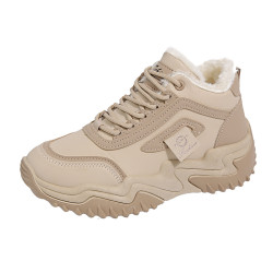 加絨運動鞋女款東北大棉鞋冬季2026加厚底保暖休閒時尚雪地靴防滑