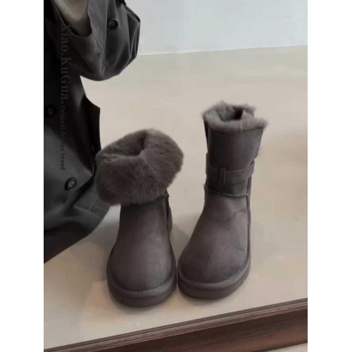 皮毛一體平底短筒雪地靴女2026新款冬季兩穿加絨加厚東北雪地棉鞋 皮毛一體平底短筒雪地靴女2026新款冬季兩穿加絨加厚東北雪地棉鞋